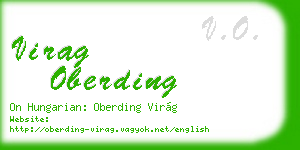 virag oberding business card